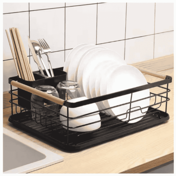 Wood Handle Dish Rack (Box Packing) Premium Quality - Image 2