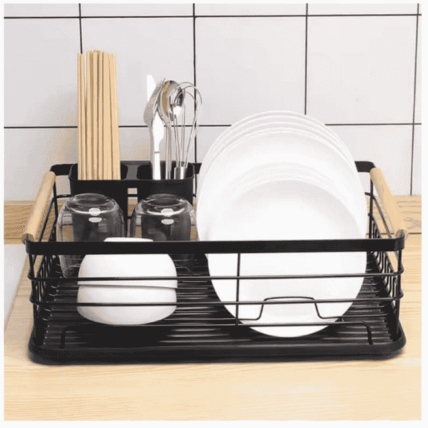 Wood Handle Dish Rack (Box Packing) Premium Quality - Image 4