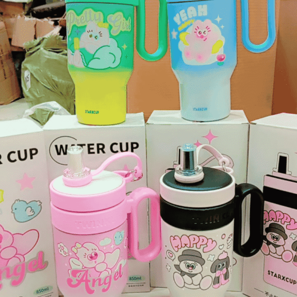 Kids Tumbler Stainless steel Insulated Comes with strainer and straw - Image 2