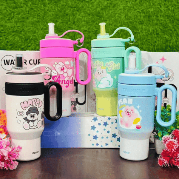 Kids Tumbler Stainless steel Insulated Comes with strainer and straw - Image 3