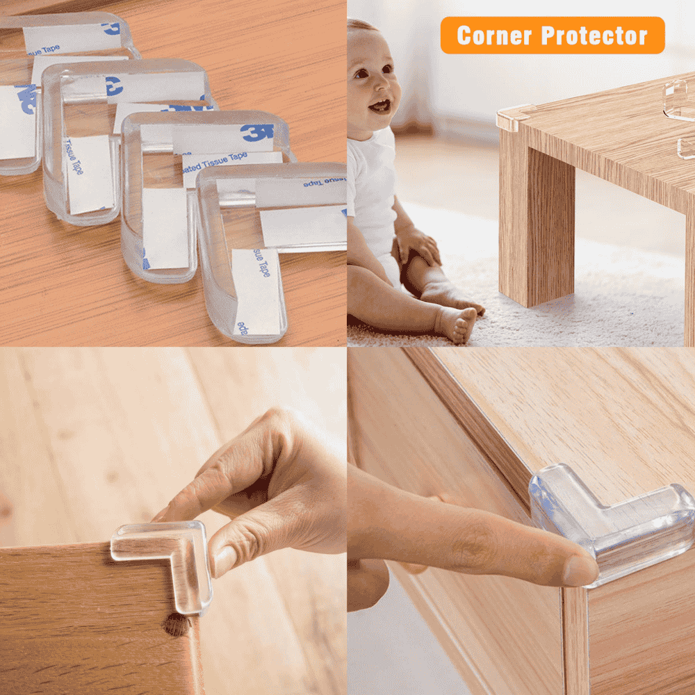 Pack of 4 Pcs Silicone Table Corner Protectors