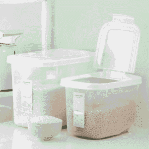 Plastic Multi Purpose Rice & Flour Container With 4 Spoon
