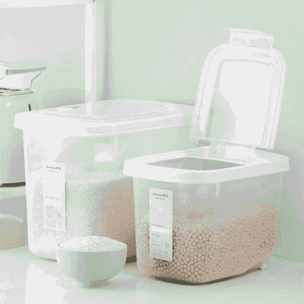 Plastic Multi Purpose Rice & Flour Container With 4 Spoon