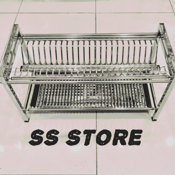 100% PURE STAINLESS STEEL NON MAGNETIC SQUARE DISH AND PLATES STAND - Image 2