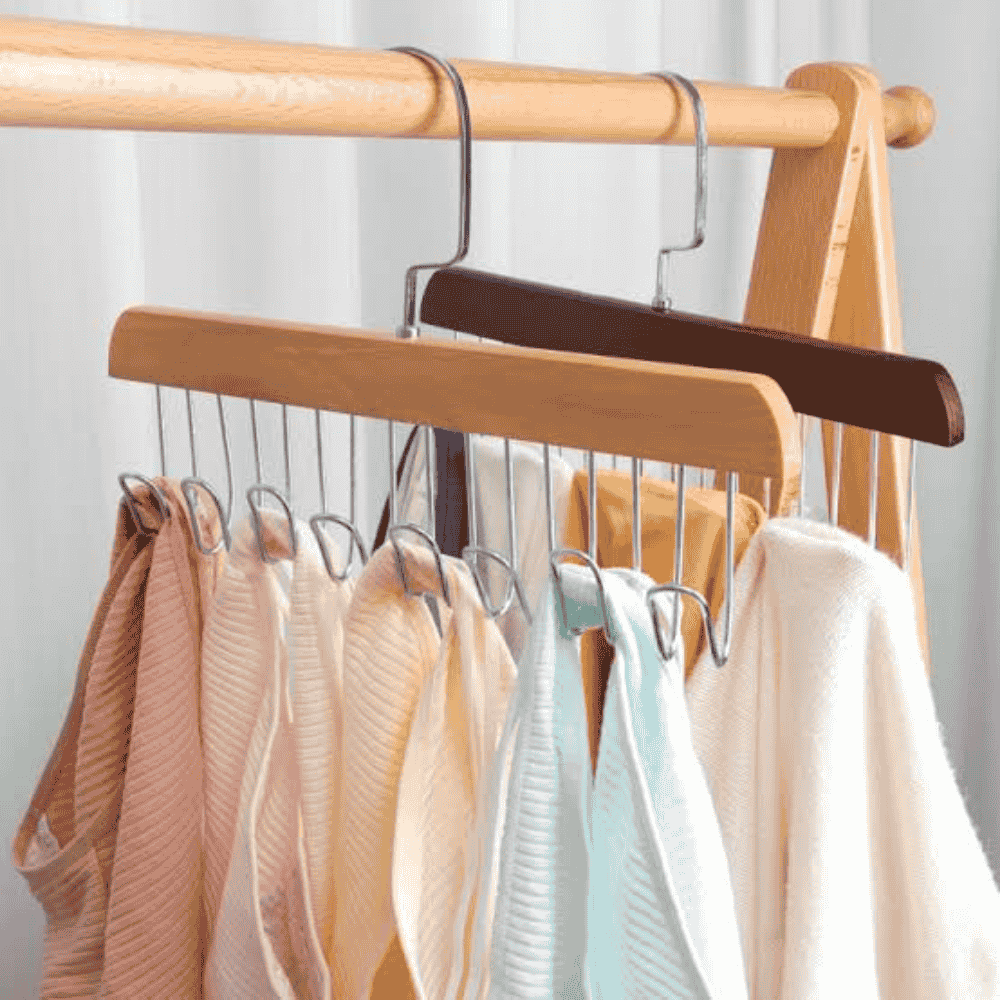 8 Hook Wooden Hanger