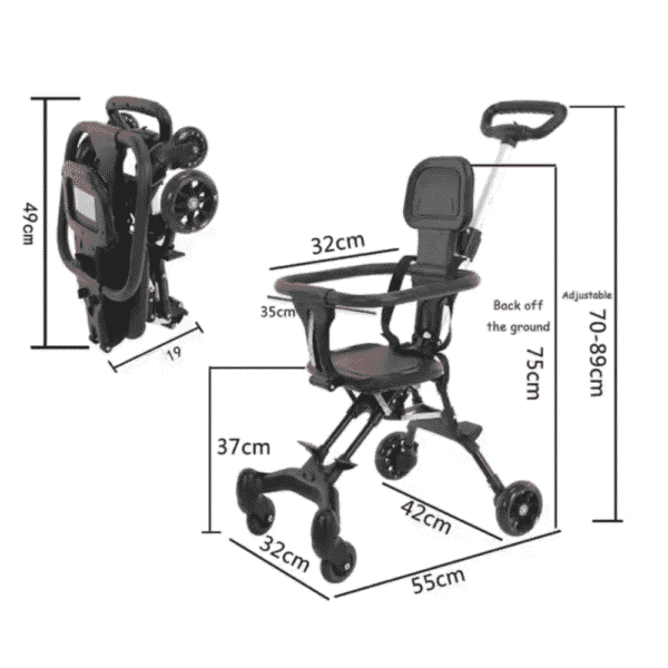 Baby Stroller Ultra-Light Protable Folding Stroller Baby Child Umbrella - Image 4
