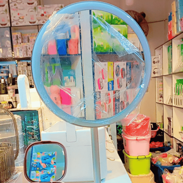 Portable Makeup Mirror Stand with Touch Screen, 3 Light Modes - Image 3