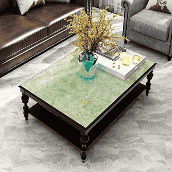 Green Granite Stone Look Marble Effect Contact Paper Faux Countertop Peel and Stick - Image 6