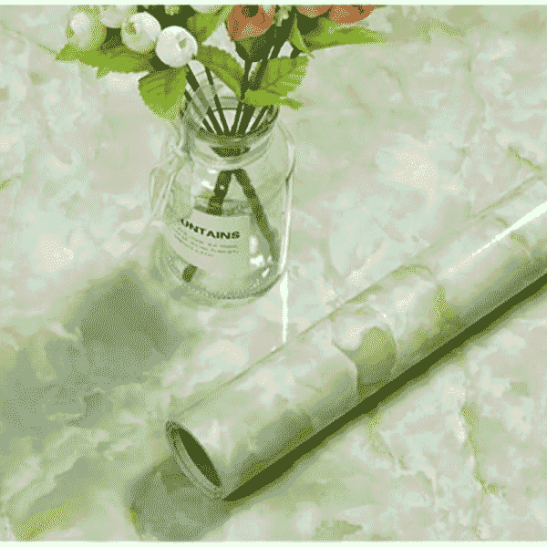 Green Granite Stone Look Marble Effect Contact Paper Faux Countertop Peel and Stick - Image 2