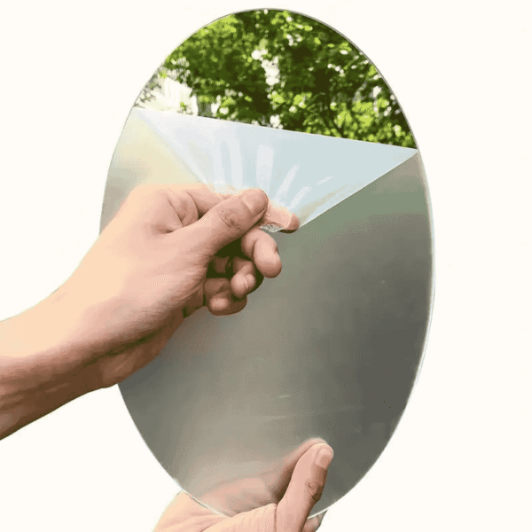 Acrylic Oval Mirror Wall Sticker Wall Adhesive Thickness 1 mm - Image 4