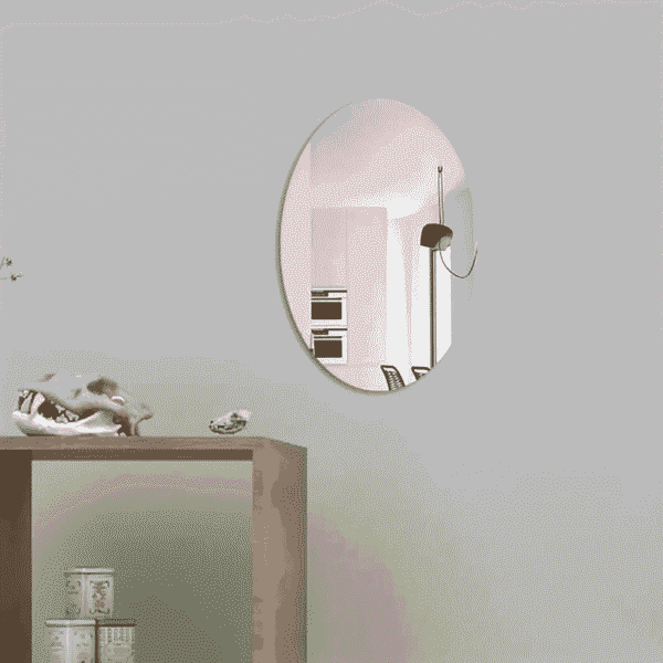 Acrylic Oval Mirror Wall Sticker Wall Adhesive Thickness 1 mm - Image 3