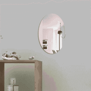 Acrylic Oval Mirror Wall Sticker Wall Adhesive Thickness 1 mm