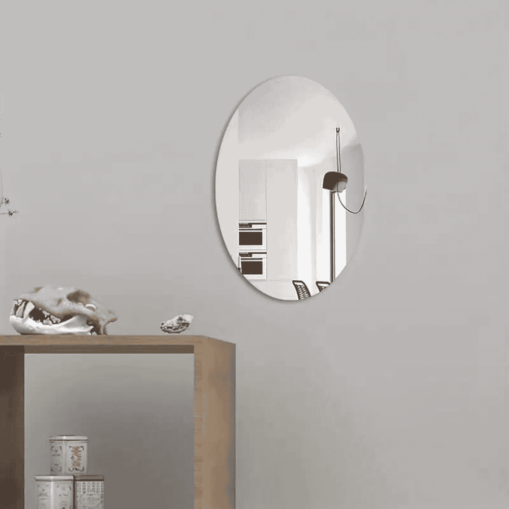 Acrylic Oval Mirror Wall Sticker Wall Adhesive Thickness 1 mm