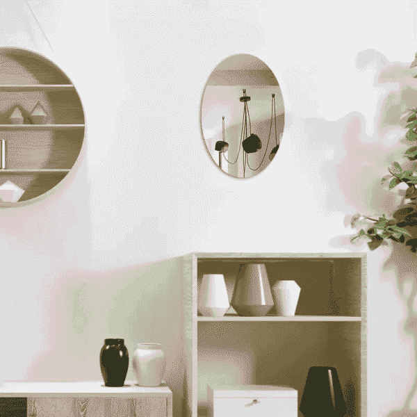 Acrylic Oval Mirror Wall Sticker Wall Adhesive Thickness 1 mm - Image 2