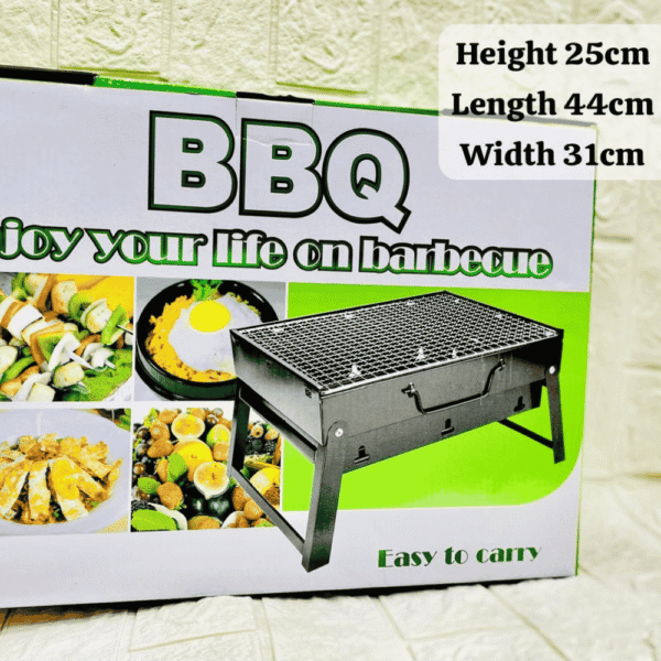 Portable BBQ Grill Stove – Foldable Outdoor Charcoal BBQ with Handle - Image 3