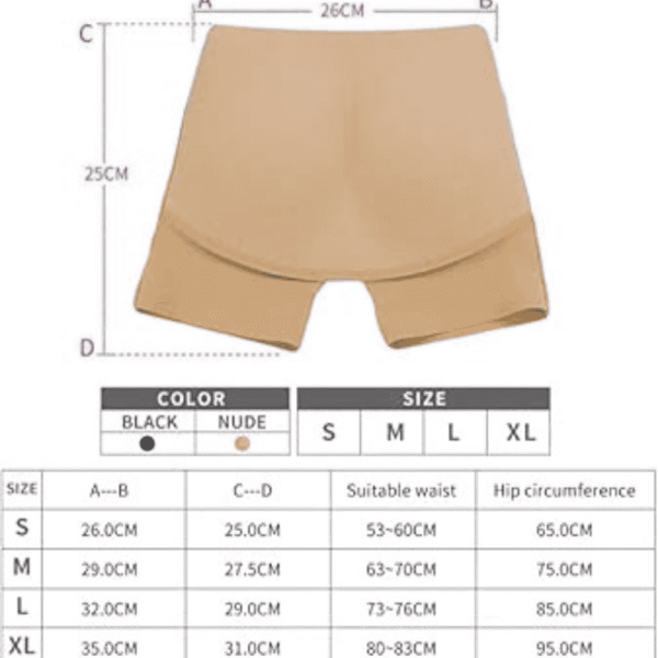 BUTT LIFTER HIP SHAPER BOXER SHAPER SPECIAL FOR BIG HIP  ADJUTABLE - Image 5