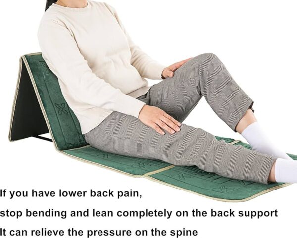 Prayer Rug with Back Support/Foldable Meditation Floor Chair & Carrying Pocket - Image 4