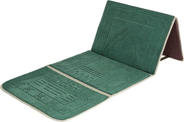 Prayer Rug with Back Support/Foldable Meditation Floor Chair & Carrying Pocket - Image 2