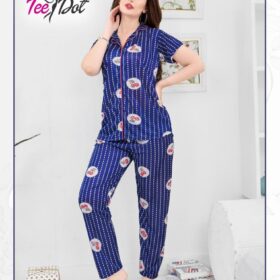 Premium Silk Night Dress for Women & Girls | Cherry Design, Dubai Imported