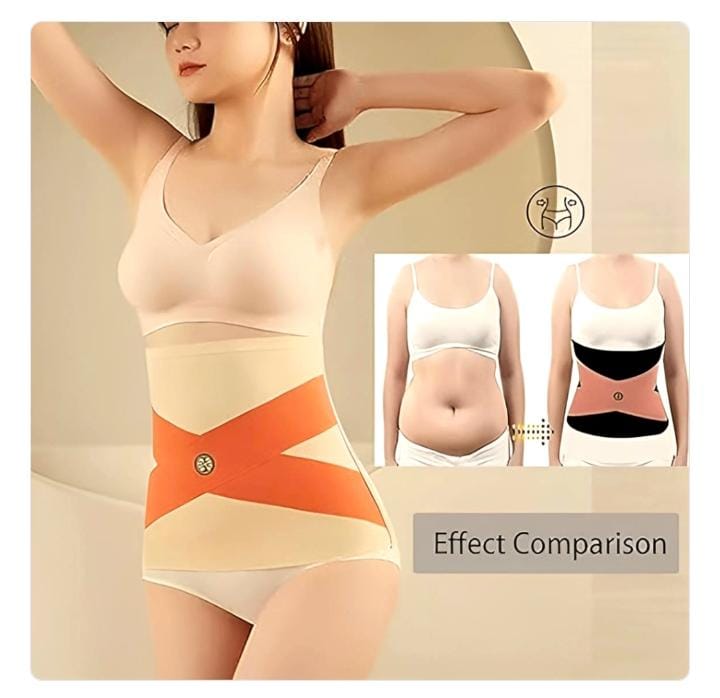 Women’s Seamless Tummy Control Belt | High Waist Trainer Body Shaper | Adjustable Slimming Wrap for Tightening Loose Skin | Postpartum Belly Wrap - Image 2