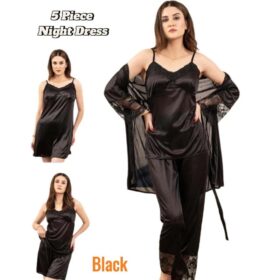 5 Piece Nightwear Set | New Net Style Luxury Sleepwear for Women |